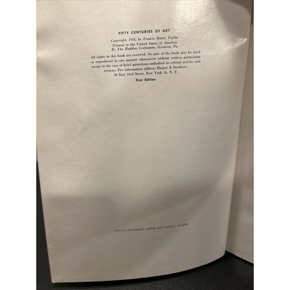 Fifty Centuries of Art by Francis Henry Taylor (1954, Hardback) 1st edition - Picture 6 of 9